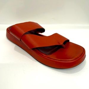 Staud Cognac Women’s Leather Sandals Size 42